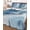Blue, variant on Twin Quilt Bedding Set, Green Marble Reversible Summer Quilt 3 Pieces, Summer Ocean Wave Green Ombre Lightweight Bedspreads Coverlets with 2 Pillow Shams for All Seasons