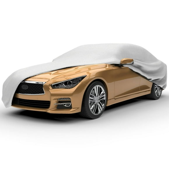 Budge Lite Car Cover Fits Cars up to 228 inches, B-4 - (Polypropylene, Gray), Car Cover