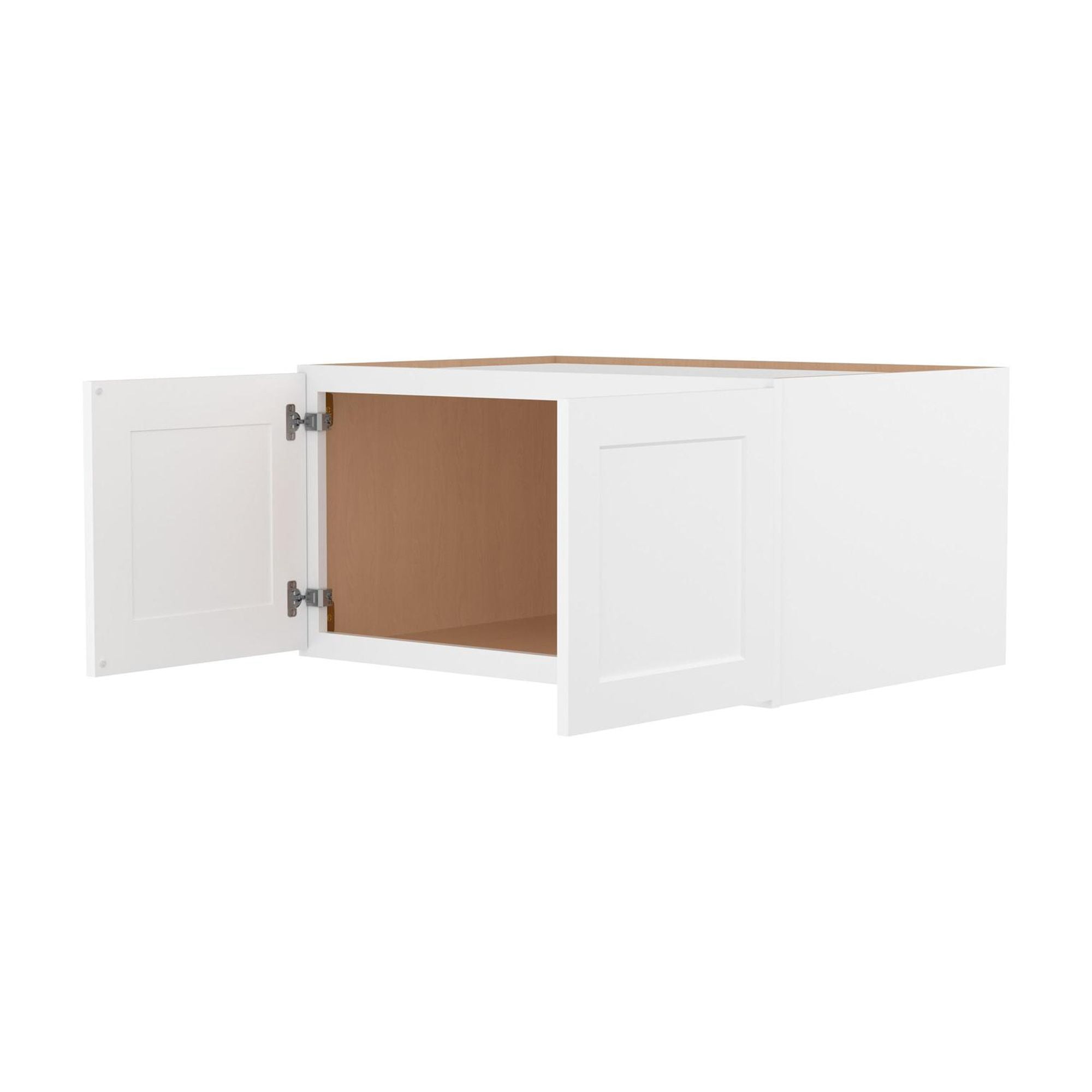 Furinno Shaker Wall Refrigerator Kitchen Cabinet with 2 Doors, Ready to Assemble, 24 D x 36 W x 18 H, White