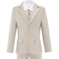 thumbnail image 5 of Boys Suit Slim Fit 5 Piece for Kids Toddler Suit Wedding Outfit for Teenage Boys Formal Tuxedo Set, 5 of 11