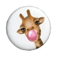 thumbnail image 2 of Balery Funny Giraffe Blowing Bubbletire Cover Waterproof Dust-Proof, Universal Spare Wheel Tire Cover For Trailer, Rv, Suv Truck And Vehicle Camper Accessories-16 Inch, 2 of 9