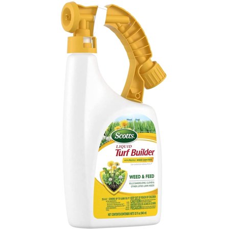 Scotts Turf Builder Weed Control 25-0-2 5000 Sq. Ft. Liquid, Spray Phos Free 32 Oz