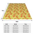 thumbnail image 3 of Fuzoiu Crab Lobster Print Ultra-Soft Micro Fleece Blanket,All Seasons Flannel Throw, Lightweight Blanket for Bed, Sofa, Couch, Movie Night, Camping, and Travel-60"x50", 3 of 7