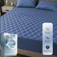 thumbnail image 5 of Waterproof Mattress Protector Fitted Sheet, Breathable Deep Pocket Bed Cover for 30cm Mattress, device Washable Noiseless Elasticized Mattress Pad, 5 of 5