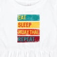 thumbnail image 4 of Inktastic Eat Sleep Muay Thai Repeat Girls Baby Dress, 4 of 5