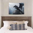 thumbnail image 4 of Uemuo Valley Gray Dragon Printed 29x37 Inch Tapestry Wall Hanging – Lightweight & Durable – Perfect for Dorm Decor, Beach Throw, Sofa Cover, Tablecloth, 4 of 8