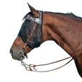 thumbnail image 1 of Máscara antimoscas Equibrand QRHS Quiet Ride estampado leopardo sin orejas, 1 of 2