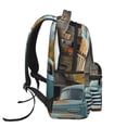 thumbnail image 3 of Lsque Sac à Dos Décontracté Vintage Camion Motif Scène de Ferme pour École, Travail, Voyage – Sangles Réglables, Multiples Compartiments – Design Ergonomique, Compatible avec Ordinateurs Portables et Tablettes-Taille Unique, 3 of 5