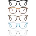 thumbnail image 1 of Gafas de lectura CCVOO con bloqueo de luz azul para mujeres y hombres, 1 of 6