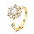 thumbnail image 1 of Bague d'Anxiété en Or pour Femmes, Bagues Anti-Stress pour l'Anxiété pour Femmes, 1 of 5