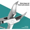 thumbnail image 4 of 3 Sets of Eagle Beak Beveled Nail Clippers for Men Women, Wide Jaw Opening Anti-Splash Slanted Nail Clipper for Thick Nails, Seniors & Ingrown Care (Green+Black), 4 of 8