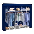 thumbnail image 1 of Armario Grande Closet Reforzado Portatil LUMO 205cm Organizador azul MEDIANO, 1 of 7