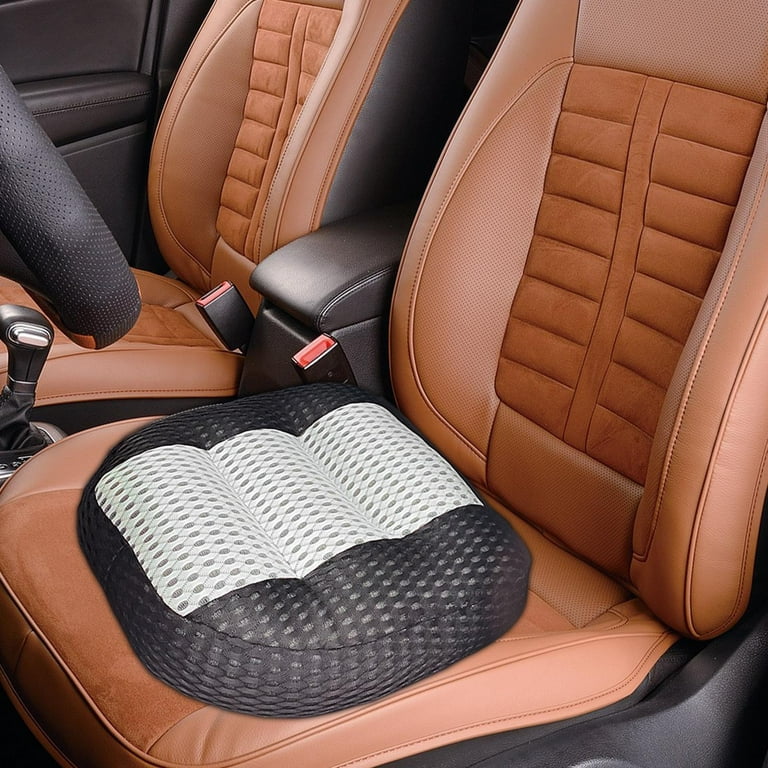 Car Booster Seat Cushion Heightening Height Boost Mat, Breathable Mesh  Portable Car Seat Pad Angle Lift Seat for Car, Office,Home (Pure Black)