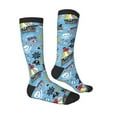 thumbnail image 3 of Balery Pirate Marine Animals Printed Novelty Socks Men's Women's Crew Socks Sports Socks Knee High Socks Cotton Socks Quirky and Cool Socks, 3 of 9