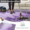 thumbnail image 5 of Purple Lavender Outdoor Rug for Patio/Deck/Porch, Non-Slip Large Area Rug 3 x 5 Ft, Spring Watercolor Wildflowers Plant Plaid Indoor Outdoor Rugs Washable Area Rugs, Camping Rug Carpet Runner, 5 of 8