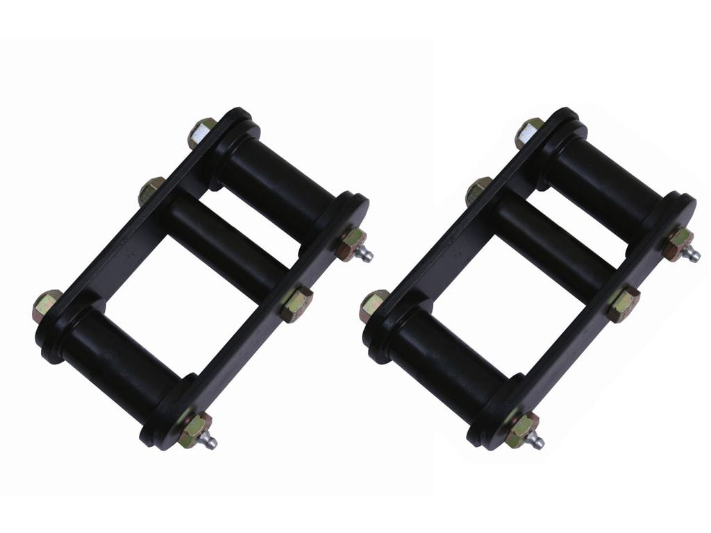 Rugged Ridge 18265.02 Suspension Leaf Spring Shackle Kit, Greaseable; 55-75 Jeep CJ