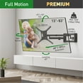 thumbnail image 2 of Barkan 40 inch Long  13 - 83 inch Full Motion Patented TV Wall Mount, 2 of 12