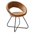thumbnail image 2 of Modway Nouvelle Vegan Leather Dining Chair Set of 2 in Black Tan, 2 of 7