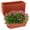 Red, variant on 8pcs Window Box Planter, 17 Inches Flower Window Boxes, Rectangle Planters Box with Drainage Holes and Trays, Plastic Vegetable Planters for Windowsill Patio Garden Home Decor Porch Yard (Grey)