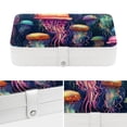 thumbnail image 4 of Jellyfish PU Leather Jewelry Box Organizer with Removable Compartment - Portable Decorative Jewelry Boxes, 4 of 6