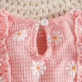 thumbnail image 4 of CAICJ98 Toddler Girls Ruffle Dress Floral Print Bow Knot Flowy Summer Beach Dress Toddler Clothes for Girls (Pink,12-18 Months), 4 of 5