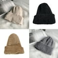 thumbnail image 2 of YIGZYCN Autumn Street Knitting Beanie Hat Women Chenille Velvet Solid Color Cap, 2 of 20