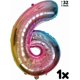 thumbnail image 3 of Butterfly Balloon Birthday Decoration 6 Years Set - Butterfly Balloons, Butterfly Party, Number 6 Balloon Pink Rainbow, Foil Balloon Animals Happy Bir, 3 of 4