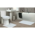 thumbnail image 7 of Garland Rug Gramercy Washable Bath Rug Set, 3 Piece (20"x34", Contour Rug, & Toilet Lid) White, 7 of 7