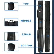 GSE Games & Sports Expert 2x2 Hard Square Billiard Cue Case. Pool Cue Stick Carrying Case, Billiard Pool Cue Accessories (5 Colors Available)