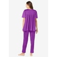 thumbnail image 2 of Only Necessities Plus Size Silky 2-Piece PJ Set, 2 of 6