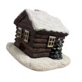 thumbnail image 1 of Quemador de incienso de cabaña navideña, resina, artículo de colección, hecho a mano, decoración de chimenea, quemador de cono de incienso para cafete, 1 of 9