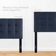 thumbnail image 6 of Modway Lily Queen Upholstered Polyester Fabric Headboard in Navy, 6 of 10
