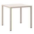 thumbnail image 2 of WestinTrends Playa 31.5" Iron Metal Frame Outdoor Square Patio Dining Table, Sand, 2 of 16
