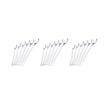 

Growment 18Pcs Long Handle Stainless Steel Tea Coffee Spoons Ice Cream Cutlery