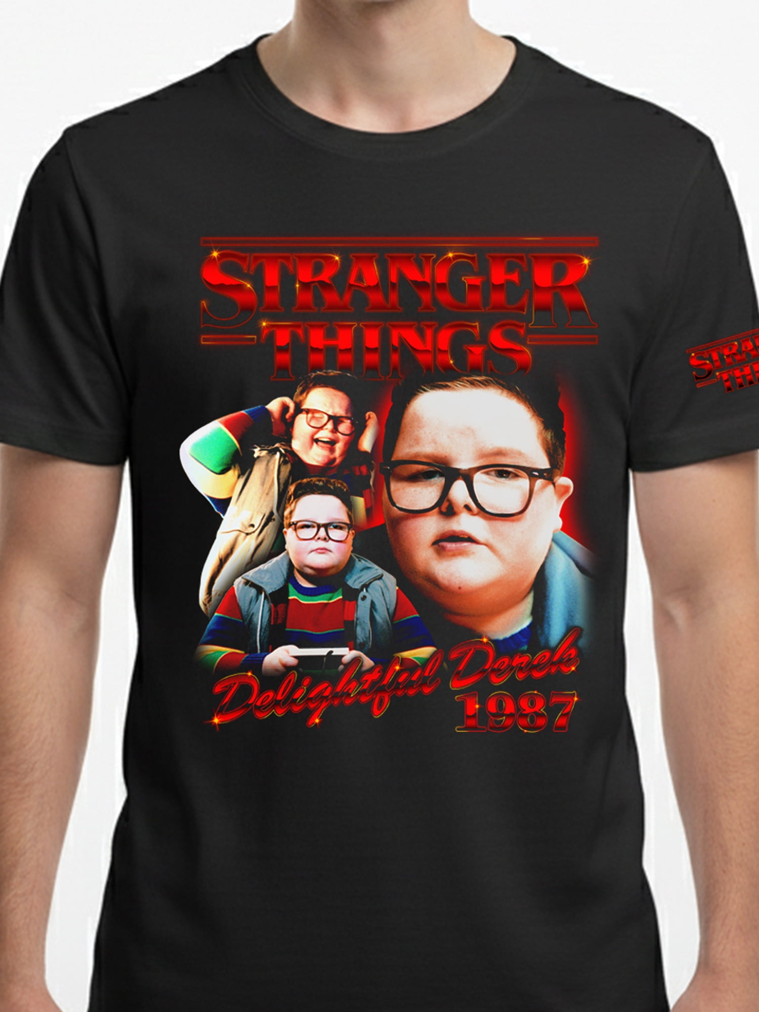Stranger Things, Men's & Big Men's Graphic Tee, Delightful Derek, Sizes S-3XL