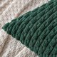 thumbnail image 2 of Xiao Hua Juego de 2 fundas de almohada decorativas de pana suave, estilo bohemio, a rayas, estilo rústico, para sofá, cama, sala de estar, 45 x 45 cm, color verde oscuro, 2 of 5