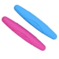 thumbnail image 1 of 2 Pcs Étui de Transport Protecteur pour Brosse à Dents Portable pour Voyage (Bleu + Rose Rouge), 1 of 6
