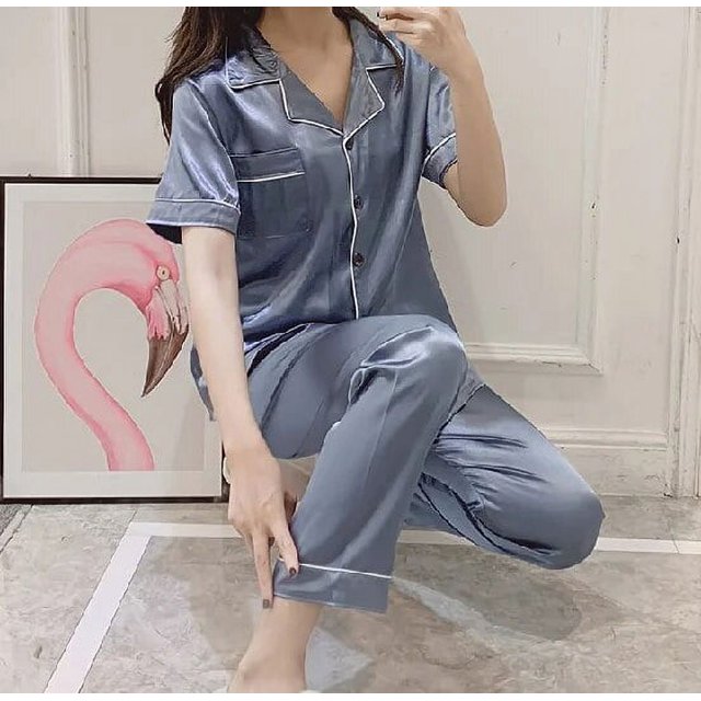 Pijama de dama de honor para mujer, ropa de dormir de seda, satén personalizado, fiesta nupcial, Tops y pantalones, 2 piezas