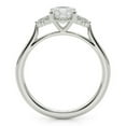thumbnail image 2 of Lina Jewelry 14K White Gold Plated 2.02 Ct Round Cut Moissanite Solitaire Engagement Ring with Accent - Wedding Ring Set for Women's - Moissanite Jewelry for Special Anniversaries, 2 of 5