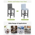 thumbnail image 3 of Blue Branches Bar Stool Covers Set of 2, Vintage Art Farmhouse Stretch Washable Bar Chair Covers with Backs, Removable Pub Counter Height Chair Cover for Kitchen Dining Room Cafe, 3 of 7