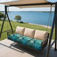 thumbnail image 4 of Xoenoiee Peacock Butterfly Flower Print 3 Pcs Couch Cushion Covers Stretch Furniture Sofa Washable Replacement Seat Covers with Elastic Bottom for Indoor and Outdoor, 4 of 7