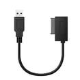 thumbnail image 3 of to USB 3.0 7+6PIN 13Pin Converter Cable Quick Data Transfer for Laptop Optical Drive CD/DVD ROM Slimline Drive,1 x USB3.0 to 6+7 13Pin Slimline Cable,Black, 3 of 8