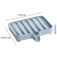 thumbnail image 2 of 3 Pack Soap Dish With Drain, Bar Soap Holder For Shower/bathroom, Self Draining Waterfall Soap Tray/saver For Kitchen, Keep Soap Dry, 2 of 3