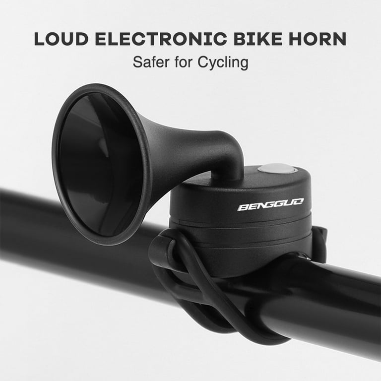 Horn Bike Waterproof Button Bike Bell Battery Powered Bike Button Battery Powered 120db Decibel Bike 120db With Mountain Bikes 5 Modes Ip4 Decibel
