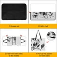 thumbnail image 4 of Black And White Ink Flower Outdoor Picnic Blanket, Foldable Waterproof Beach Mat, Portable Beach Blanket for Beach Camping, Hiking, Family Concerts, 4 of 8