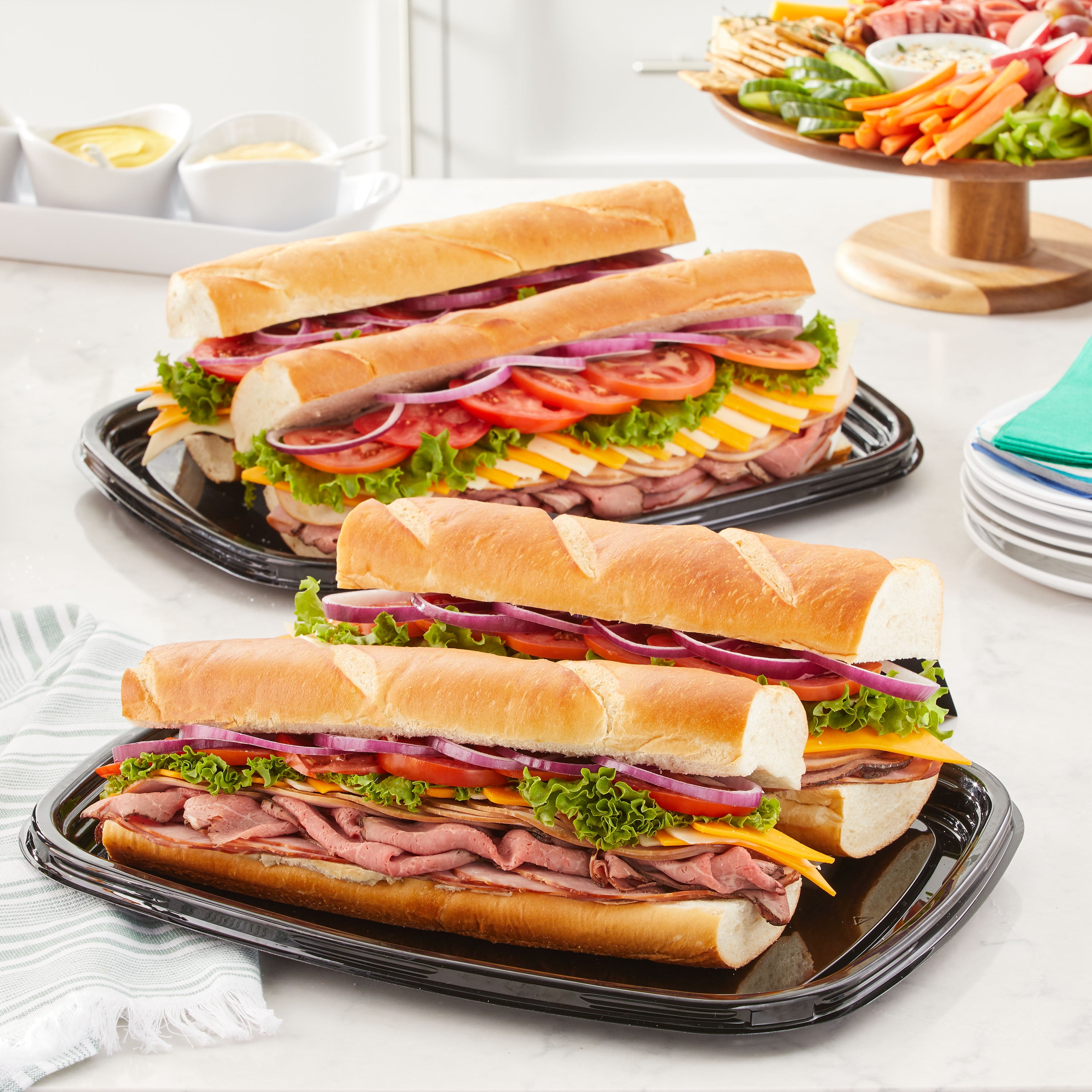 Marketside Fresh Deli Sub Sandwich Tray, 4'