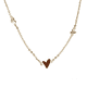 thumbnail image 5 of Pulsera de tres pequeños corazones chapada en oro y plata de ley S925 para mujer, estilo frío, joyería elegante y sencilla, 5 of 5