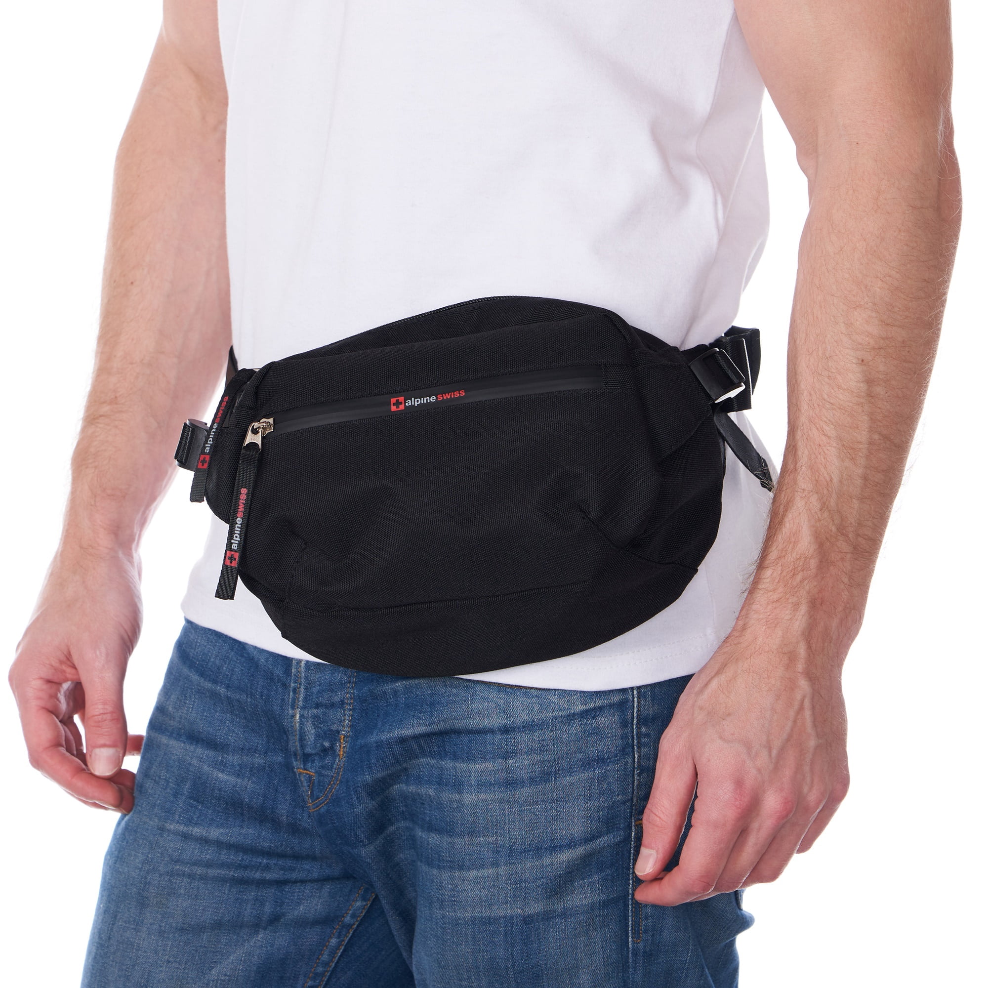 Alpine Swiss Fanny Pack Adjustable Waist Bag Sling Crossbody Chest Pack Bum Bag