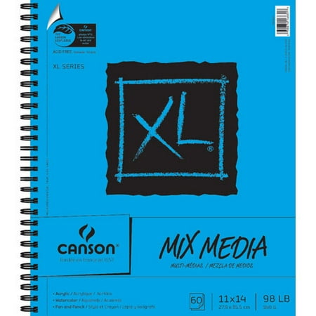 Upcut Spiral - Canson XL Mix Miedia Art Sketchbook, 11