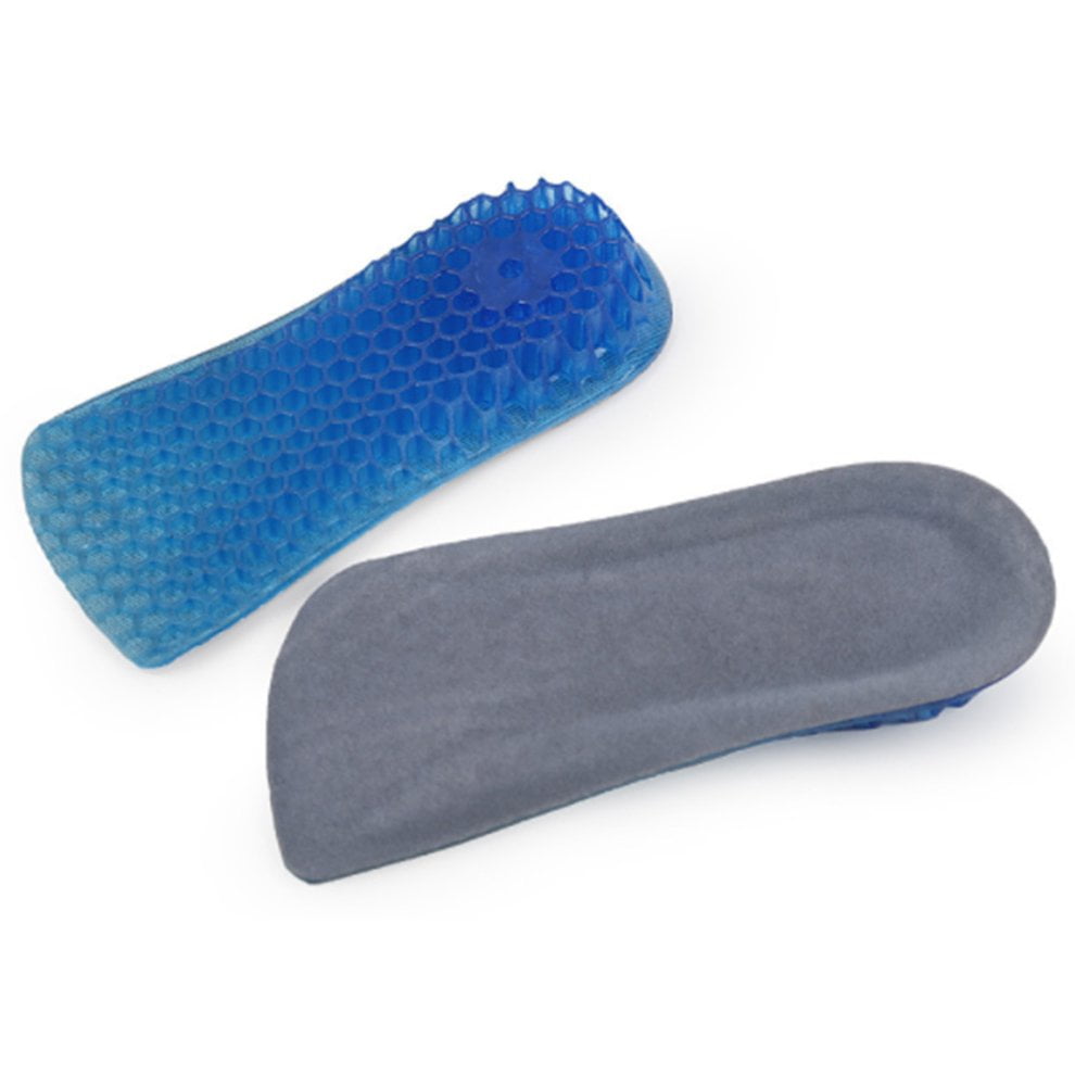2cm Half Pad Silicone Insole Men's Ladies Invisible Inner Heightening